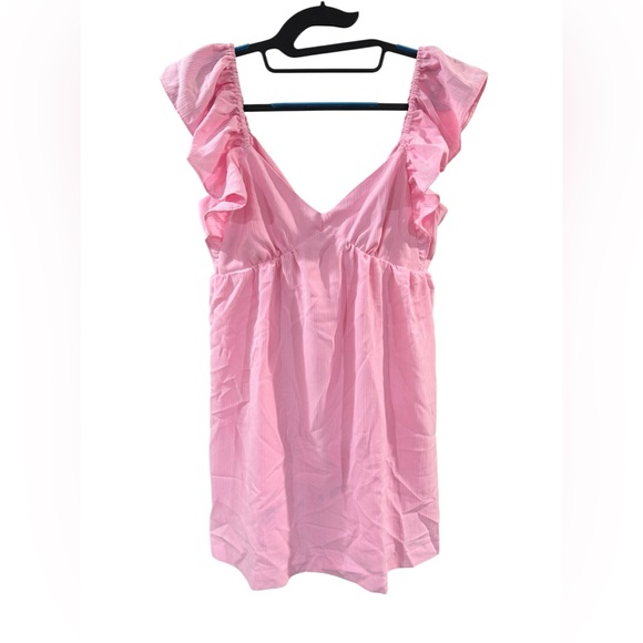 Blu Pepper Dresses & Skirts - Blu Pepper Pink Tie-Back Dress